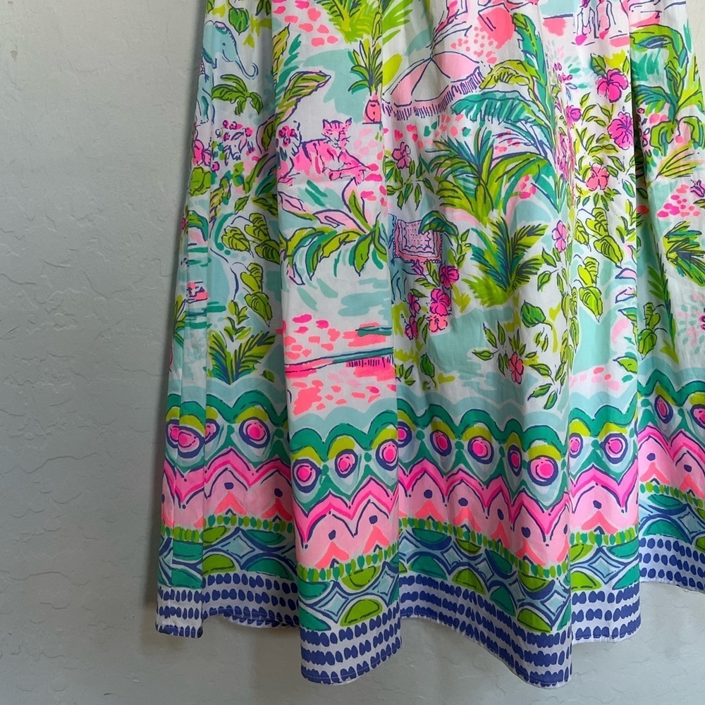 New Lilly Pulitzer Camille Off-The-Shoulder Floral Dress size XS - Picture 9 of 11